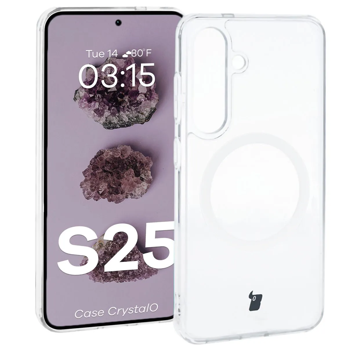 Przezroczyste etui Bizon Case CrystalO do Samsung Galaxy S25